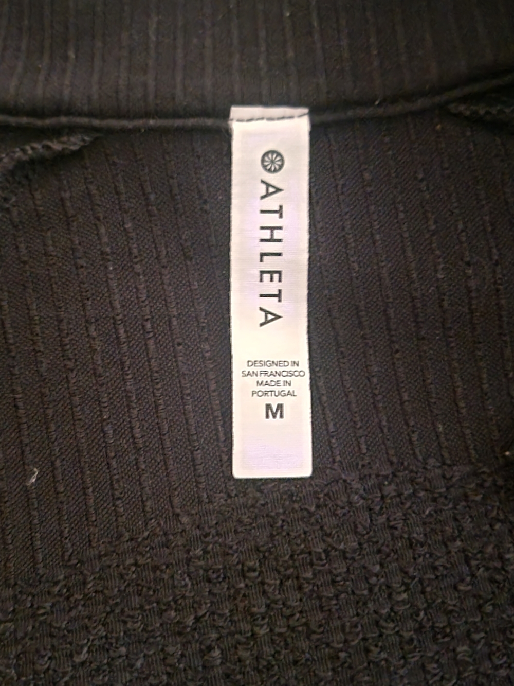 Athleta Black Quilted Hybrid Utility Jacket - Picture 4 of 5